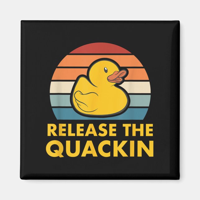 Imã Libere A Acc Duck Ducking Da Borracha De Quackin (Frente)