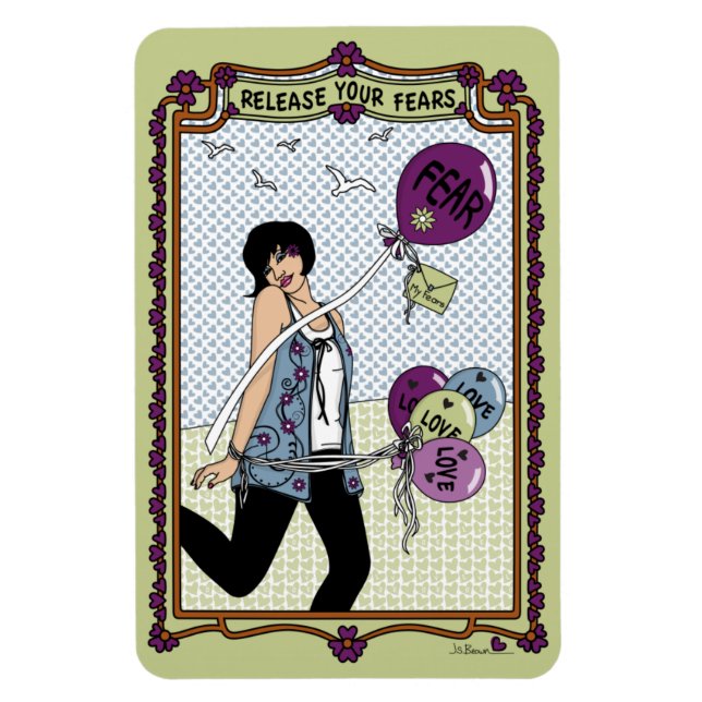 Ímã Libere seu Fears_A_4x6 Frigerator (Vertical)