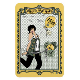 Ímã Libere Seus Medos_C_4x6 Geladeira