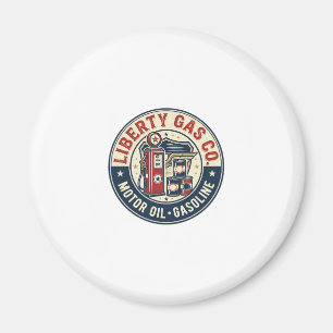 Imã Liberty Gas Co Patriótico Estação de Gasolina Patr