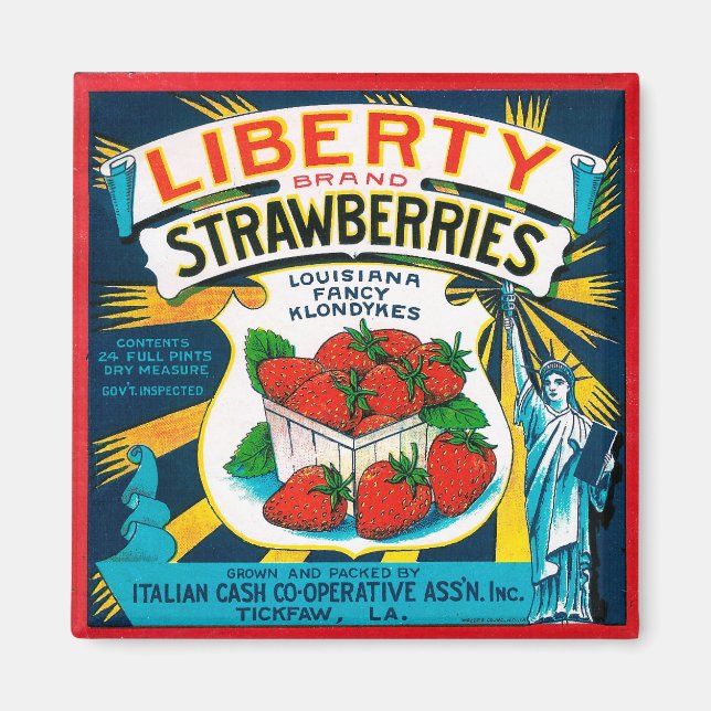 Imã Liberty Strawberry (Frente)