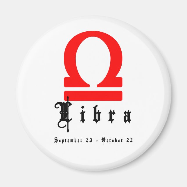 Imã Libra, 23 de setembro - 22 de outubro (Frente)