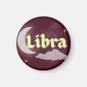 Imã Libra Celestial Estrelas da Nuvem da Lua Estrelas