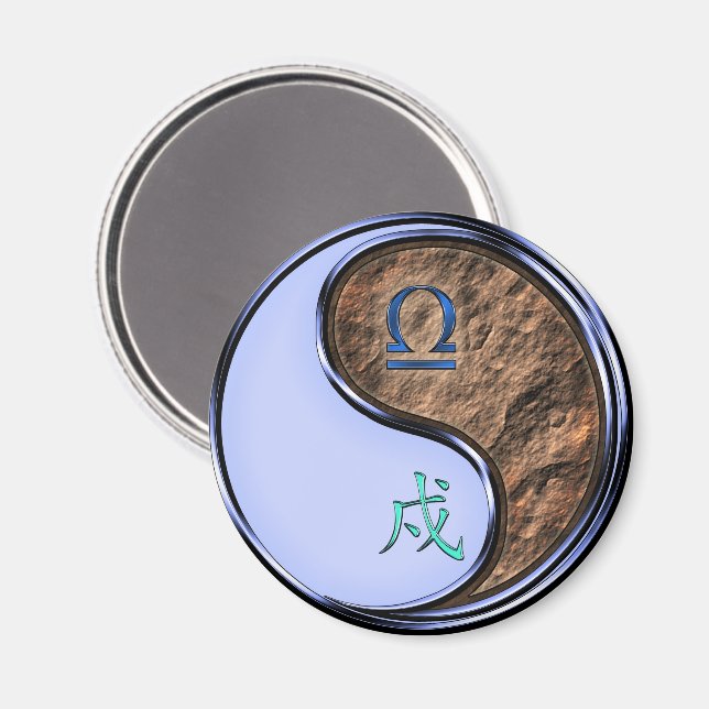 Imã Libra & Earth Dog (Front/Back)