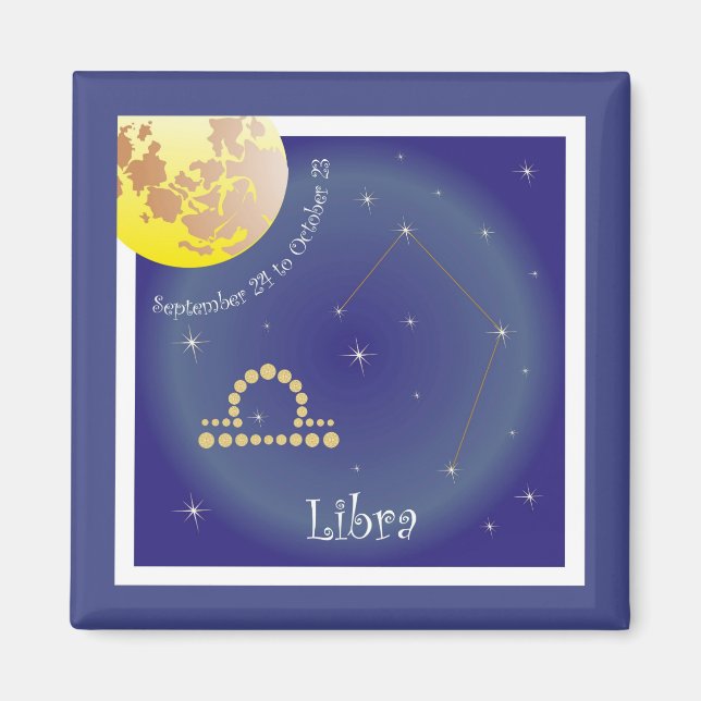 Imã Libra setembro 24 to October 23 íman (Frente)