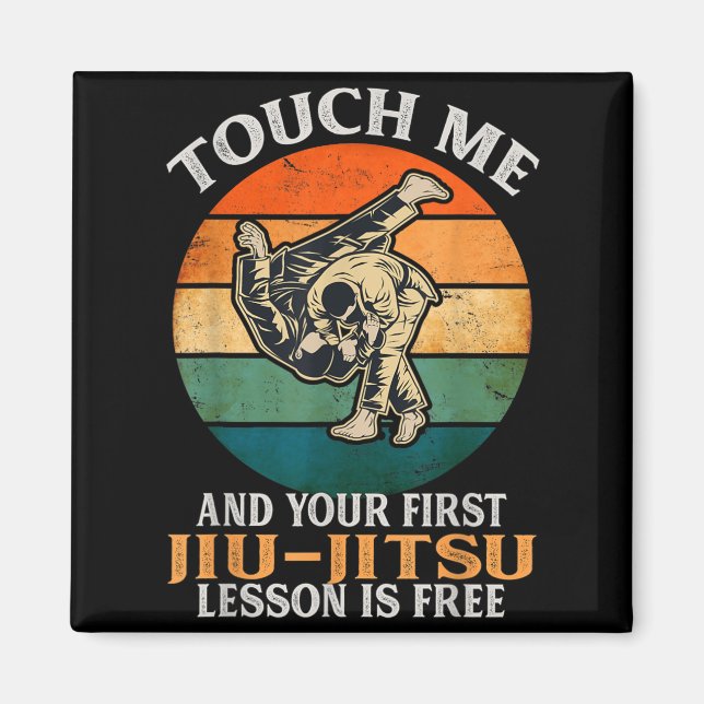 Imã Lição de Jiu Jitsu Touch Ft é engraçada Brasileira (Frente)