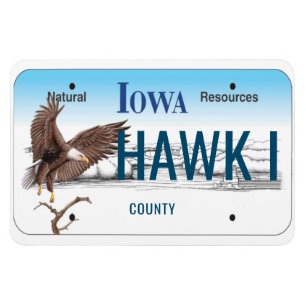 Ímã Licença Flexível da Placa de Iowa