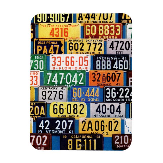 Ímã License Plates por H. Wilson Smith (Vertical)