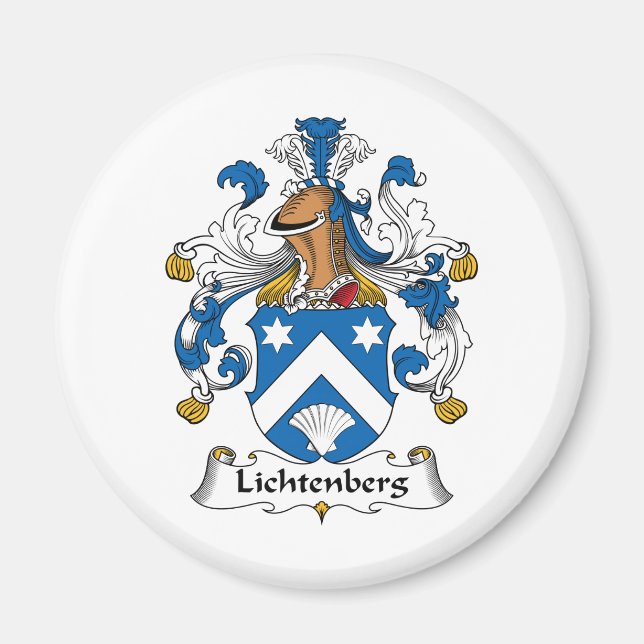 Imã Lichtenberg Family Crest (Frente)