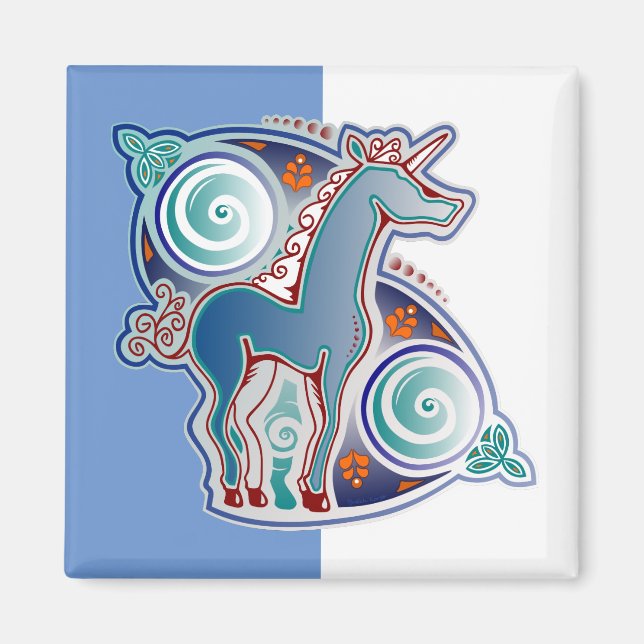 Imã Licorne celtique (Frente)