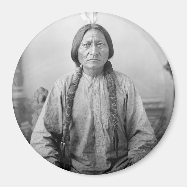 Imã Líder da Lakota Sentando o Bull Índio Nativo Ameri (Frente)