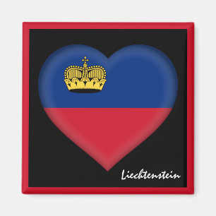 Imã Liechtenstein flag & Heart, férias de Liechtenste