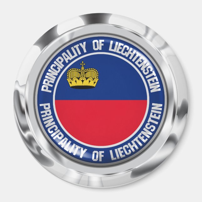 Imã Liechtenstein Round Emblem (Frente)