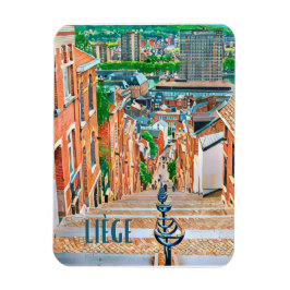 Ímã Liège Belgique Photo Vintage