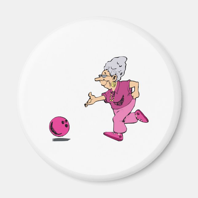 Imã Liga boliche Grannies (Frente)