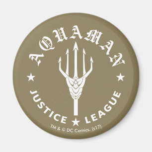 Imã Liga da Justiça  Emblem de tridente do Aquaman Re