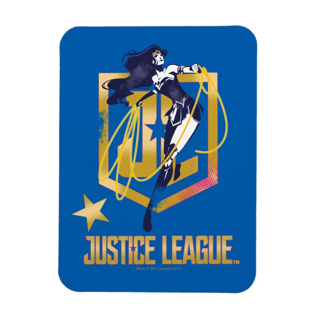 Ímã Liga da Justiça | Mulher Maravilha Logotipo JL Pop (Vertical)