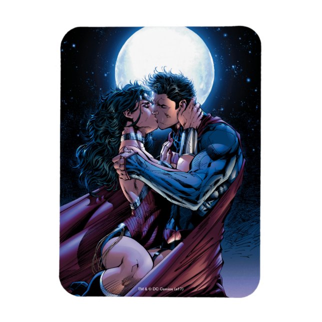 Ímã Liga da Justiça nº 12 Mulher Maravilha e Superman  (Vertical)