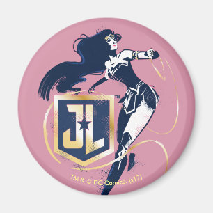 Imã Liga da Justiça  Pop de Ícone de Mulher Maravilh