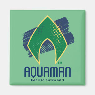 Imã Liga da Justiça  Símbolo de Aquaman Pincel e Mei