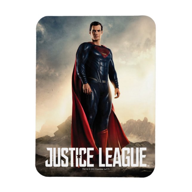 Ímã Liga da Justiça | Super-Homem No Campo De Batalha (Vertical)