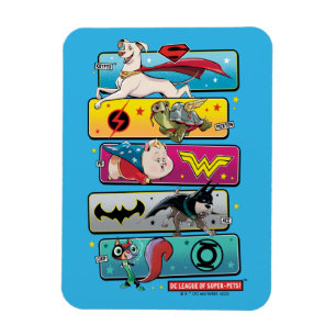Ímã Liga DC de Painéis Super Pets