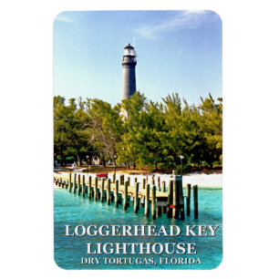 Ímã Lighthouse Chave Loggerhead, Dry Tortugas Florida