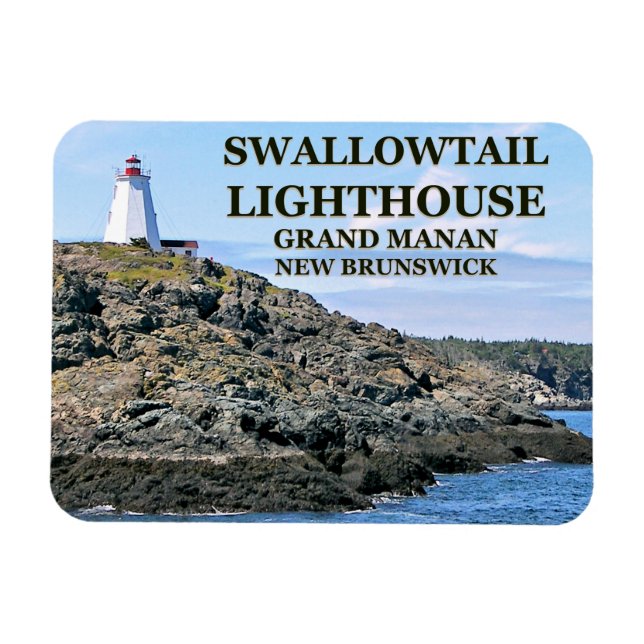 Ímã Lighthouse Grand Manan N.B. Magnet (Horizontal)