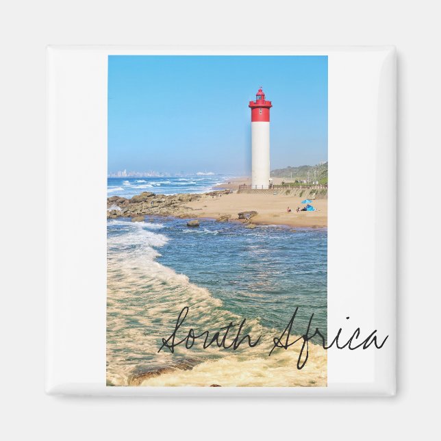 Imã Lighthouse Ocean South Africa Magnet (Frente)