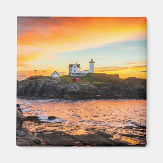 Imã Lighthouses | Nubble Lighthouse Maine (Frente)