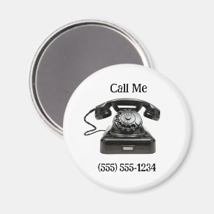 Imã Ligue-Me Telefone Personalizado Telefônico Antigo