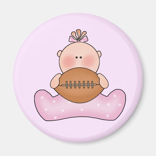 Imã Lil Football Baby Girl (Frente)