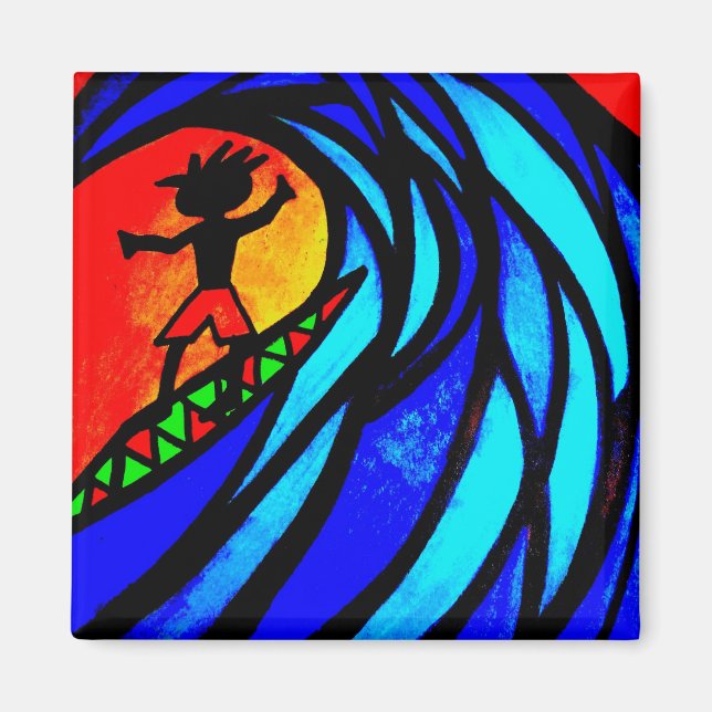 Imã Lil Surfer Dude em Pipeline (Frente)