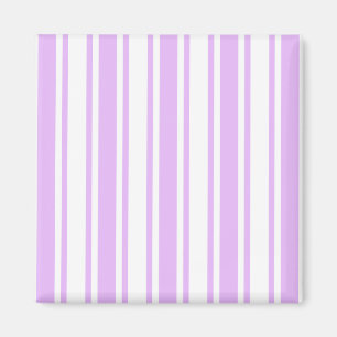 Imã Lilac, púrpura e tiras doces brancas