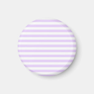 Imã Lilac, púrpura e tiras doces brancas