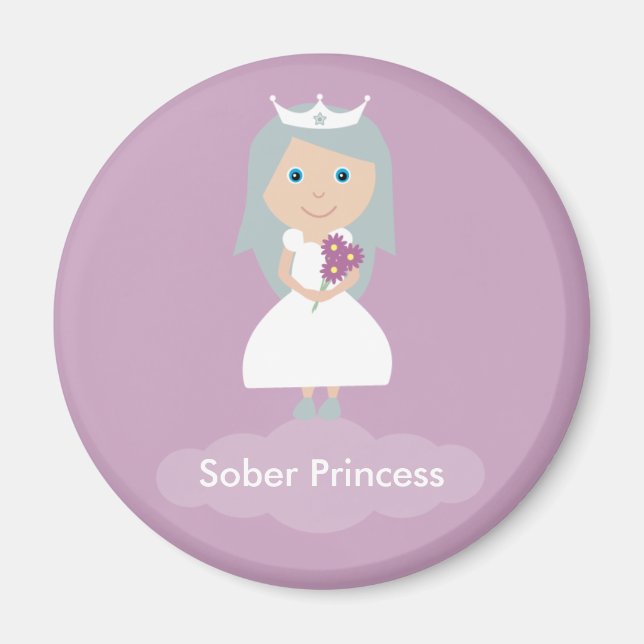 Imã Lilac Sober Magnet princesa (Frente)