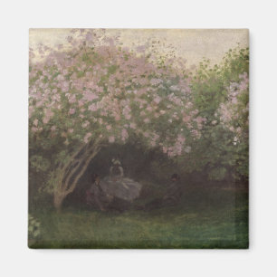 Imã Lilacs de Claude Monet  , tempo cinzento, 1872