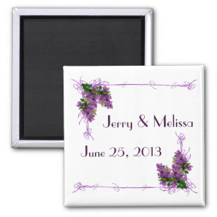 Imã Lilacs Wedding Favor Magnet