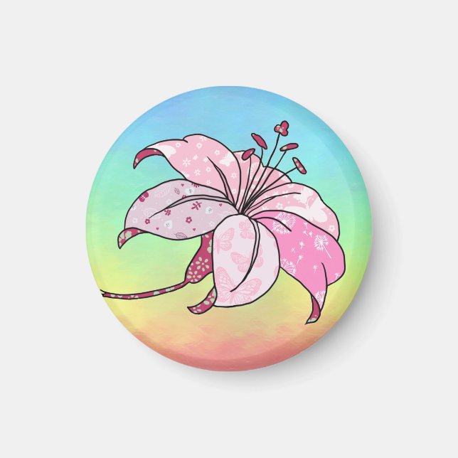 Imã Lilie Rechteckiger (Frente)