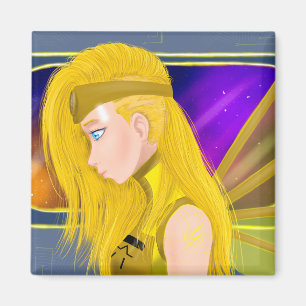 Imã Lilin OC - Anjo ciborgue - Arte inspirada no Stars