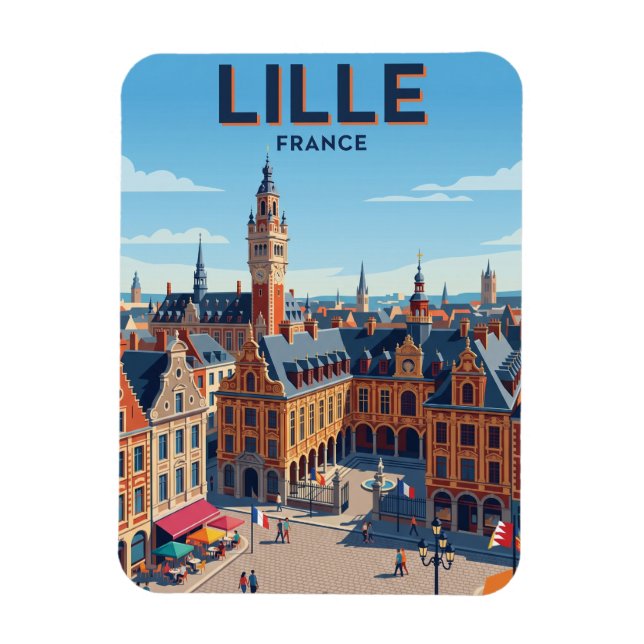 Ímã Lille França (Vertical)