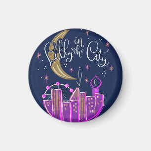 Imã Lilly in the City Logo Magnet
