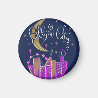 Imã Lilly in the City Logo Magnet