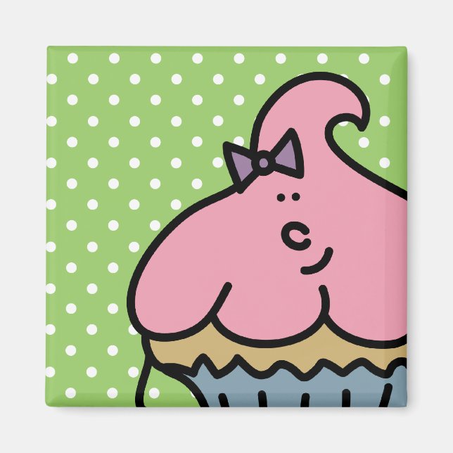 Imã Lil'Miss Cuppy Cake Magnet (Frente)