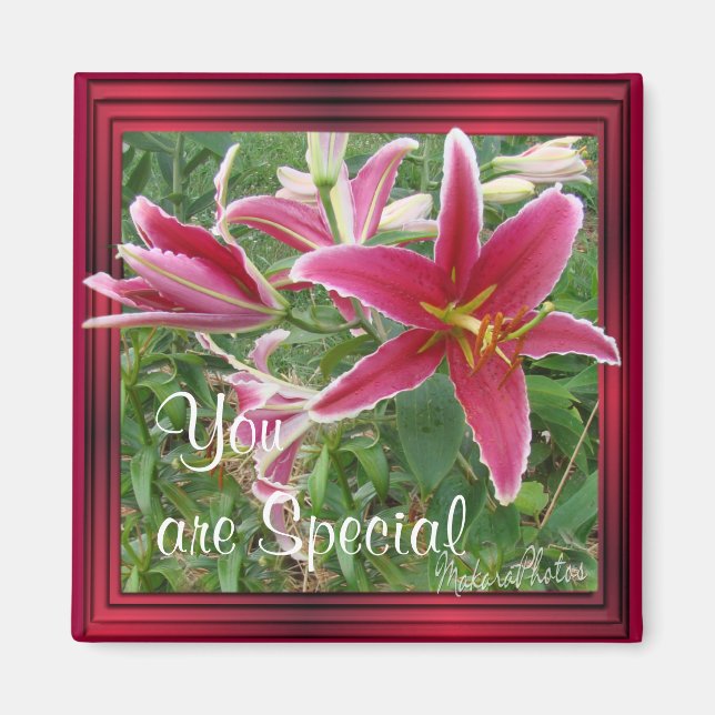 Imã Lily Magnet personalize-o (Frente)