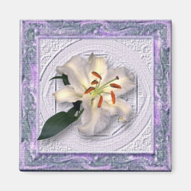 Imã Lily no quadro de Canvas (Frente)