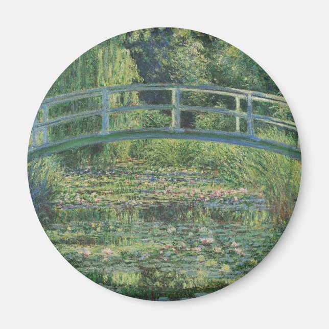 Imã Lily Pond, Painting Oil Landscape, Monet (Frente)