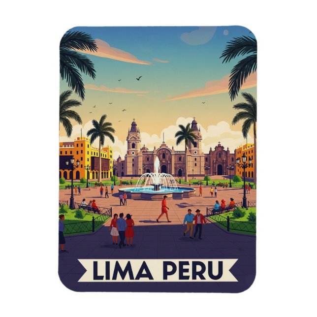 Ímã Lima Peru Viagem (Vertical)