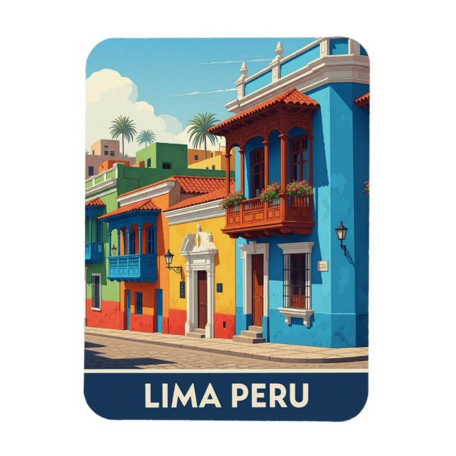 Ímã Lima Peru Viagem (Vertical)