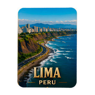 Ímã Lima Peru Viagem Cidade Lembrança Souvenir